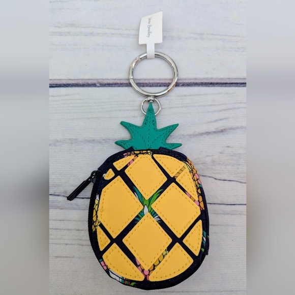 Vera Bradley Accessories - 🍍NWT Vera Bradley Pineapple Toucan Party Bag Charm Zip Coin Pouch🍍
